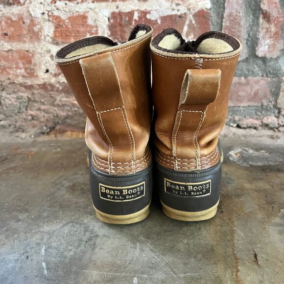 Vintage L.L. BEAN Made in Maine USA Men\'s Shearling Zip Muck Duck Boots 9 main image 9
